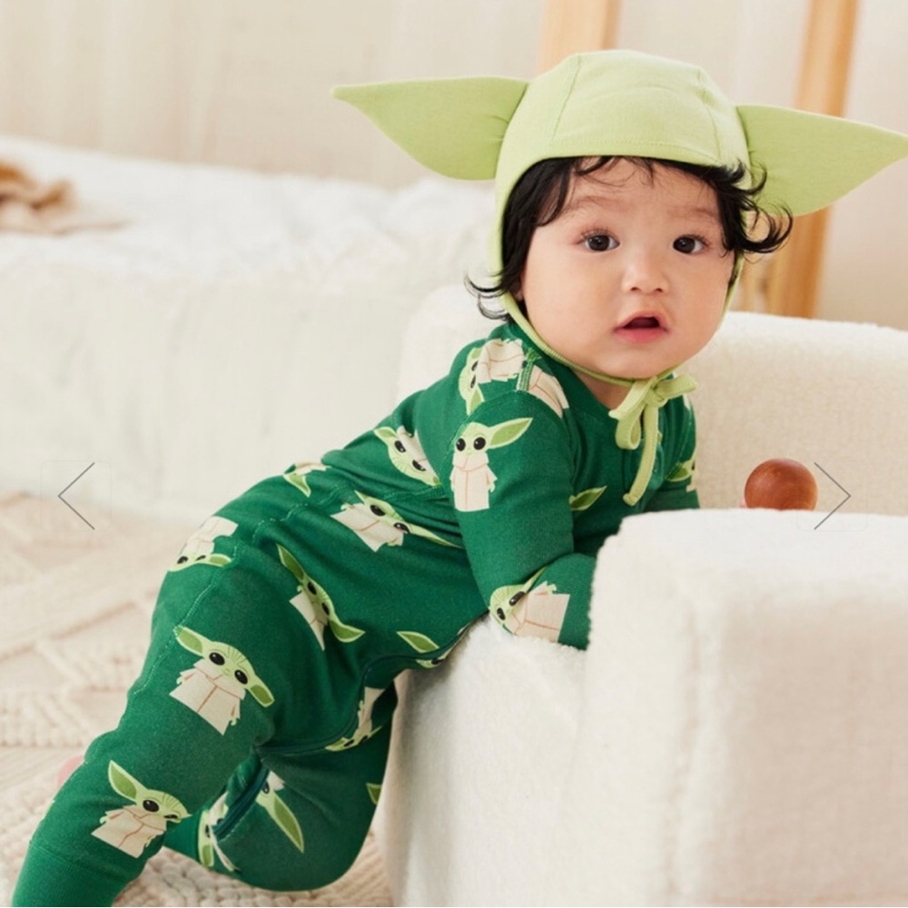 Hanna Andersson Grogu mandalorian toddler 3T zip sleeper
